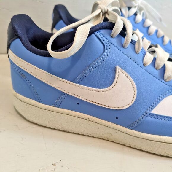 Nike Court Vision Low Next Nature Valor Blue/White Size 6.5 Shoes FJ2767-400 - Picture 2 of 11